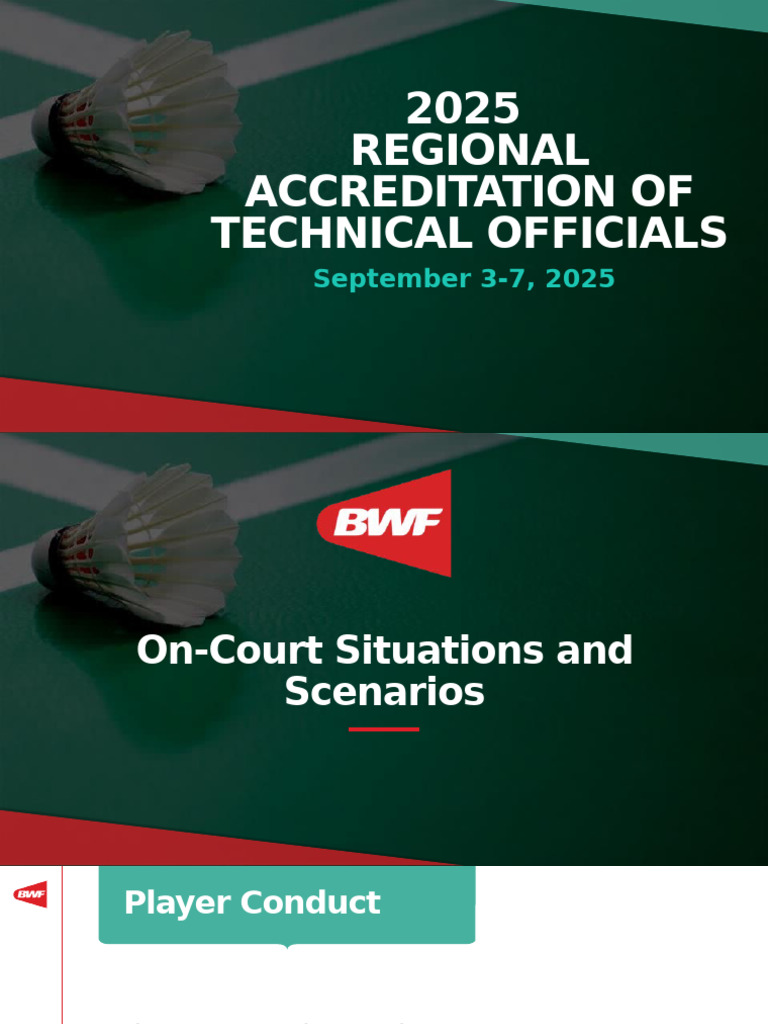 2025 Technical Officials Accreditation Guide | PDF