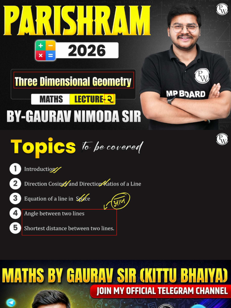 68ee39cd6c39df370e06a059 - ## - Three Dimensional Geometry 02 - Class ...