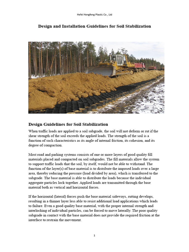 Soil Stabilization Design Guidelines | PDF | Materials | Mechanical ...