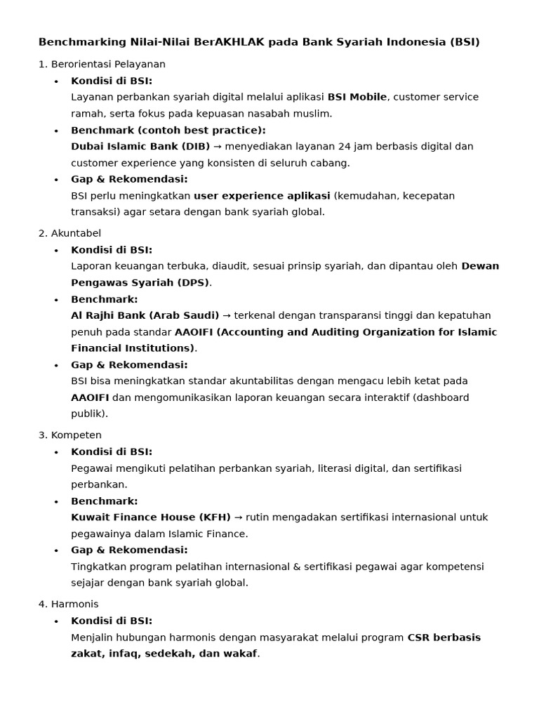 Benchmarking BSI | PDF