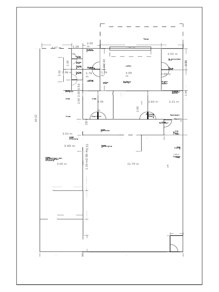Layout and Dimensions of Facility Areas | PDF