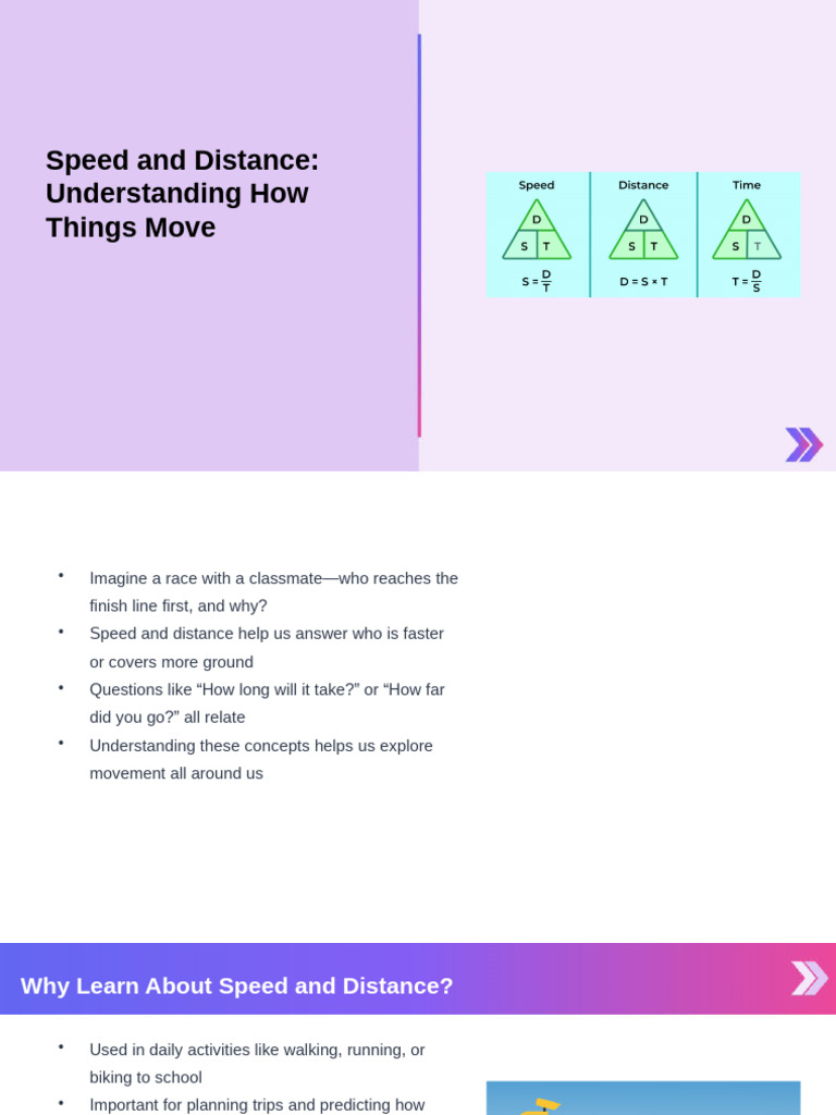Presentation Generator_Speed and Distance Understanding How Things Move ...