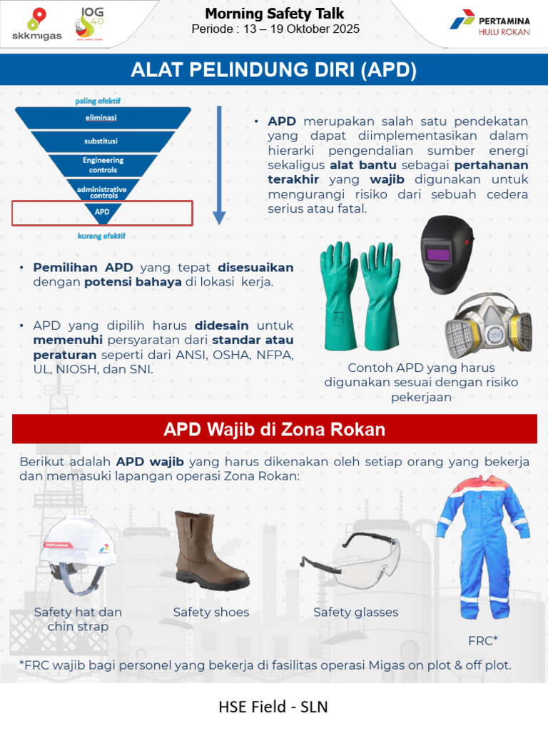 PHR MST 13 - 19 Oktober 2025 - Alat Pelindung Diri (APD) | PDF