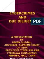 Cybercrimes AND Due Diligence