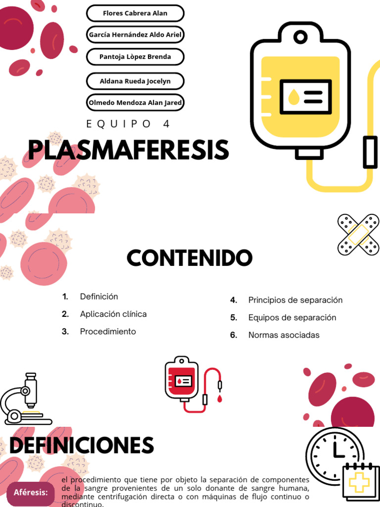 Guía Completa sobre Plasmaféresis | PDF | Sangre | Enfermedades y ...