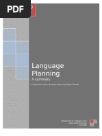 Download Summary on Language Planning by Beniyam Befiker Benedict SN94692938 doc pdf