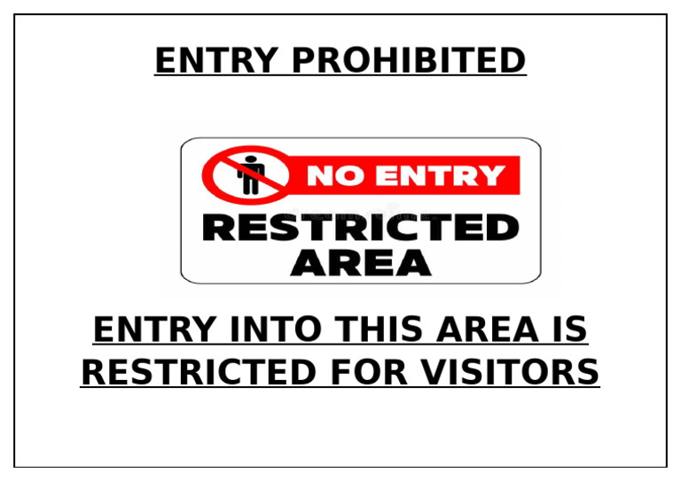 Entry Prohibited | PDF