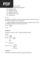 AQA GCSE Density Practical Guide | PDF | Density | Volume