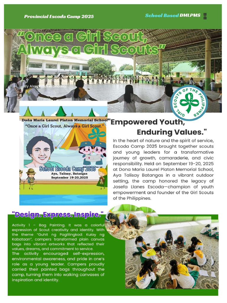 Dmlpms Escoda Camp 2025 Accomplishment Report | PDF