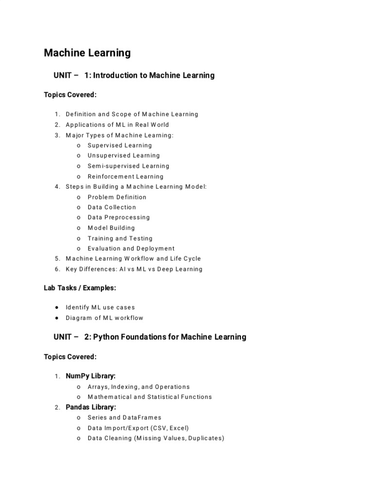 Comprehensive Machine Learning Guide | PDF | Artificial Intelligence ...