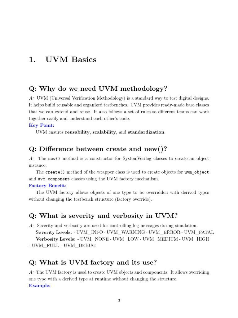 Uvm Interview questions | PDF | Class (Computer Programming) | Method ...