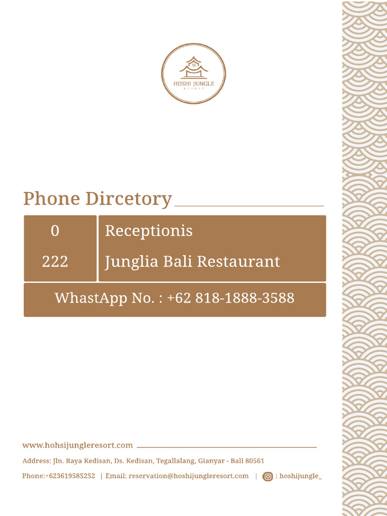 Phone Directory A6 | PDF