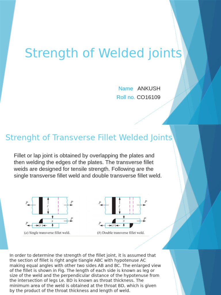 Strength Analysis of Welded Joints | PDF