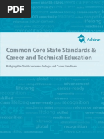 Download Common Core State Standards  Career and Technical Education Bridging the Divide between College and Career Readiness by Achieve Inc SN94695304 doc pdf