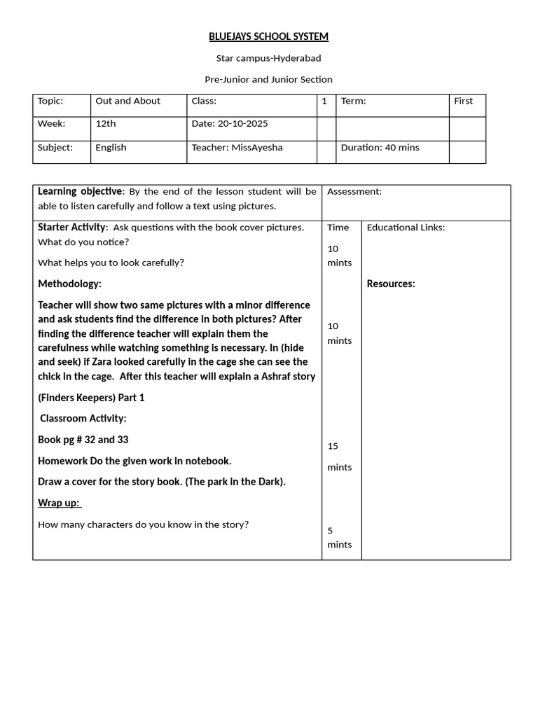 12 week palnning | PDF | Learning | Human Communication