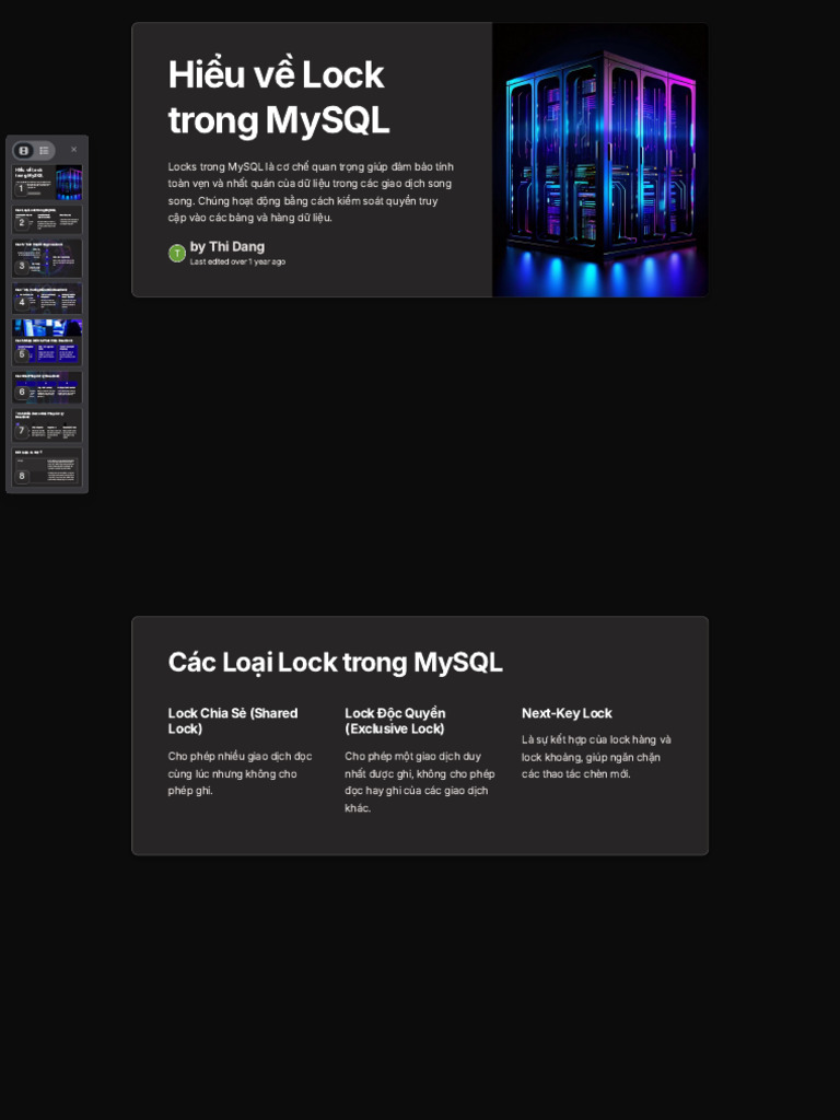 Hiểu Về Lock Trong MySQL - Gamma | PDF