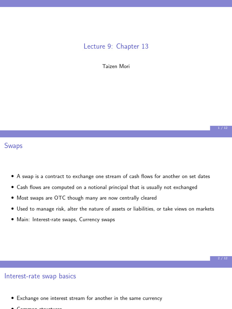 Understanding Interest Rate Swaps | PDF | Swap (Finance) | Interest ...