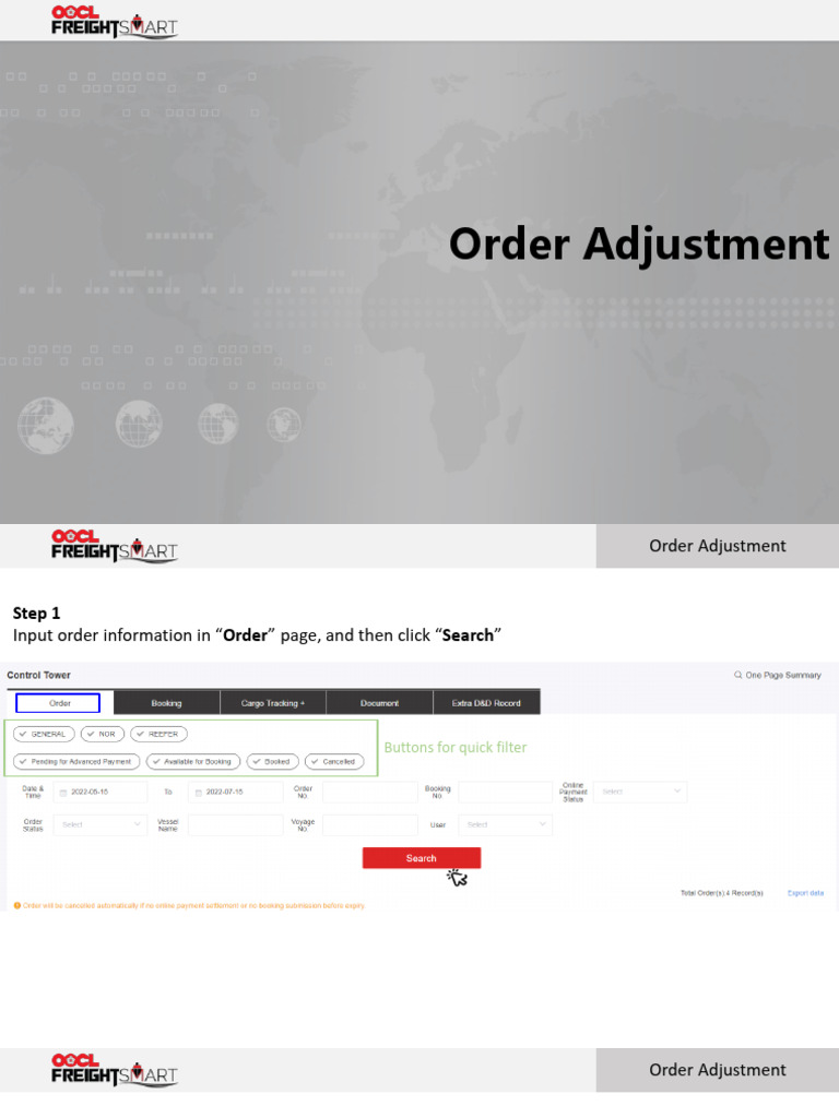 Order Adjustment Process Guide | PDF | Fee | Software