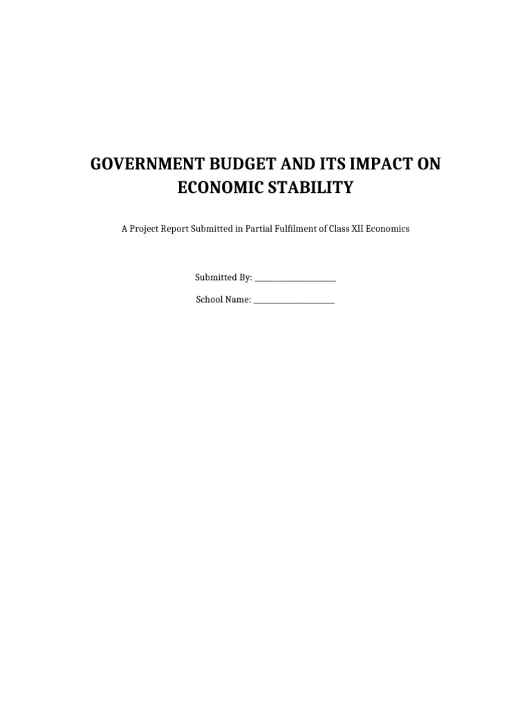 Government Budget's Economic Impact | PDF | Fiscal Policy | Government ...