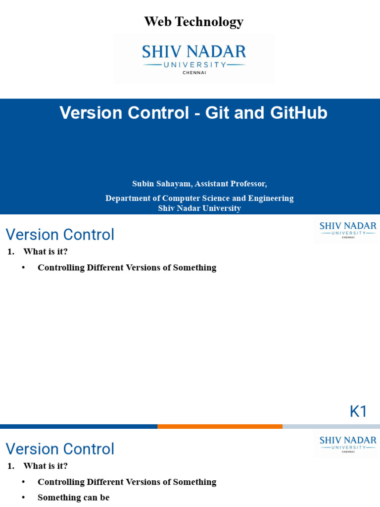 Git and GitHub Version Control Guide | PDF | Version Control | Software