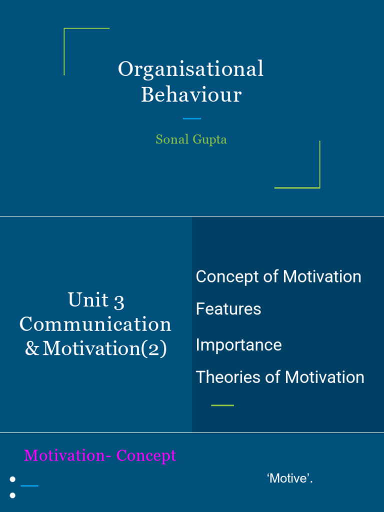 (3 2) Motivation | PDF | Motivation | Motivational