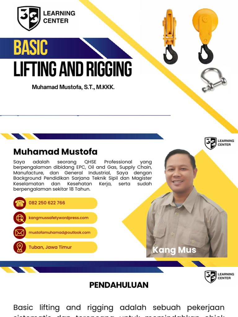 Panduan Rigging dan Pengangkatan Aman | PDF