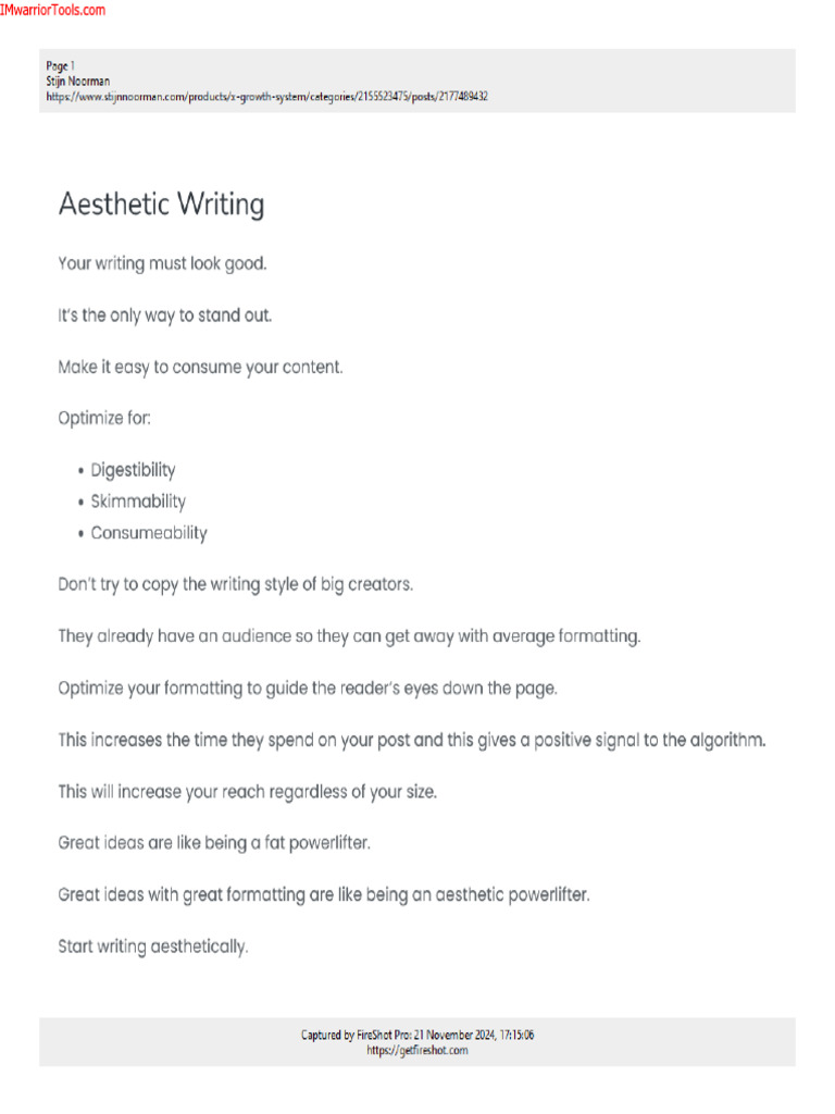 Aesthetic Writing for Better Engagement | PDF