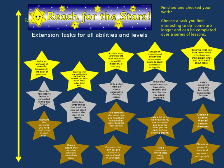 Reach For The Stars Extension Task | PDF | Science | Cognition