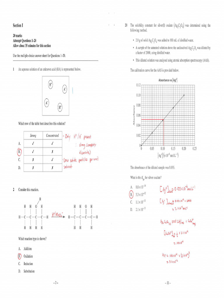 HSC Chem 2025 MCQ Ans Adrova - Compressed-Rotated | PDF