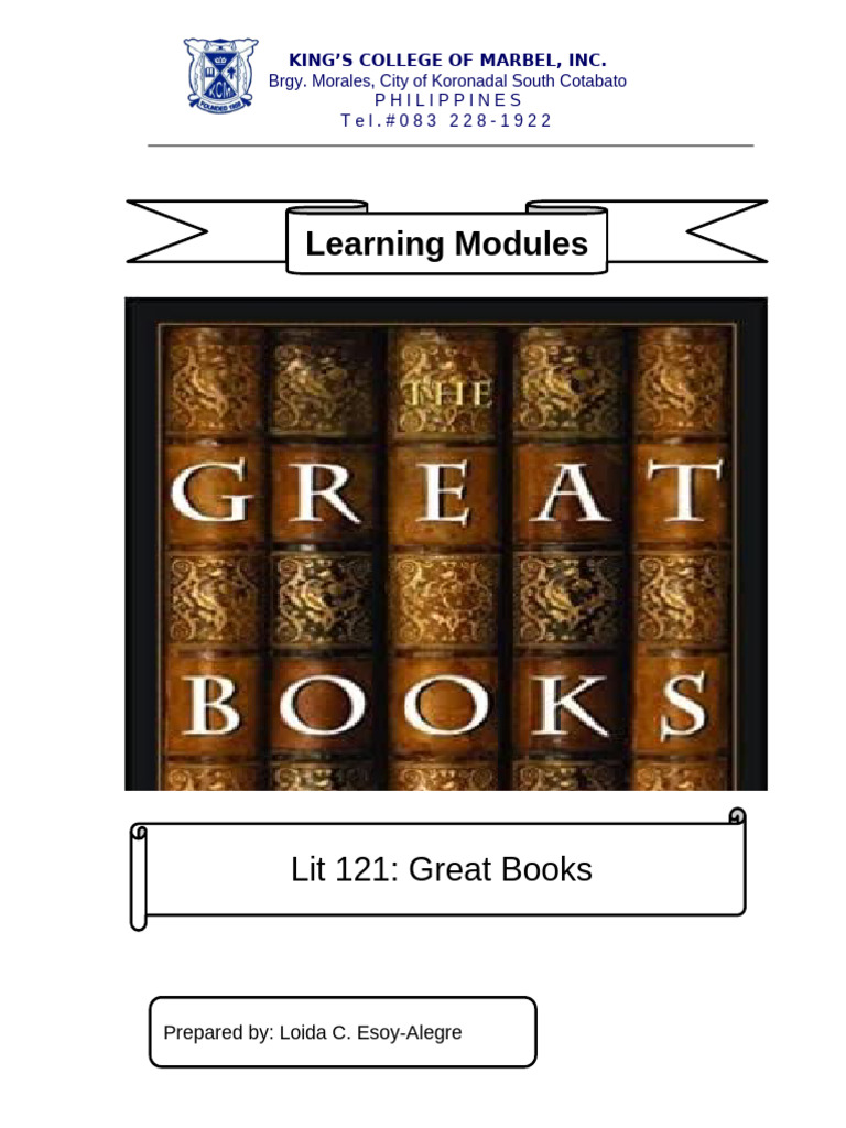 Great Books Learning Modules Guide | PDF