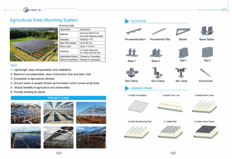 Solar Farm Agriculture Mounting Structure | PDF