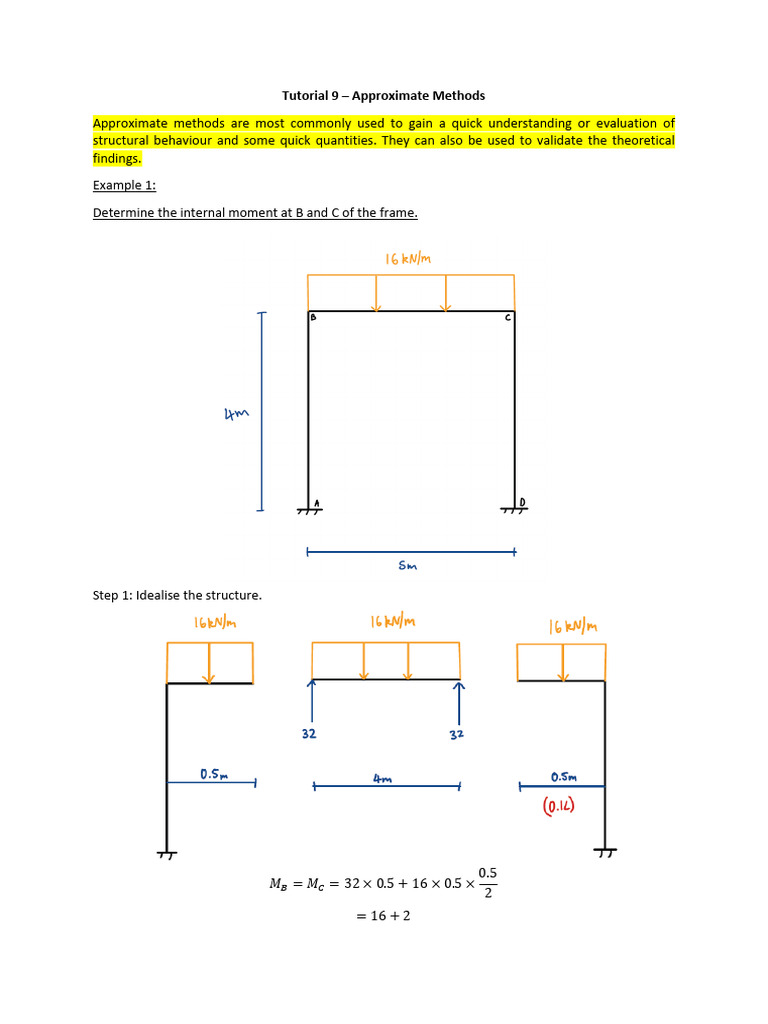 Structural Analysis: Approximate Methods | PDF