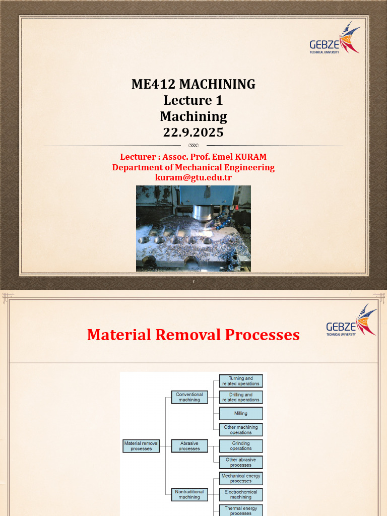 Introduction to Machining Processes | PDF | Machining | Mechanical ...