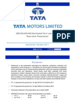 Tata Motors Roadshow Presentation For ECB USD 500 Million PDF