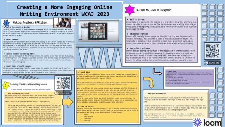 Creating A More Engaging Online Writing Environment WCAJ 2023 | PDF