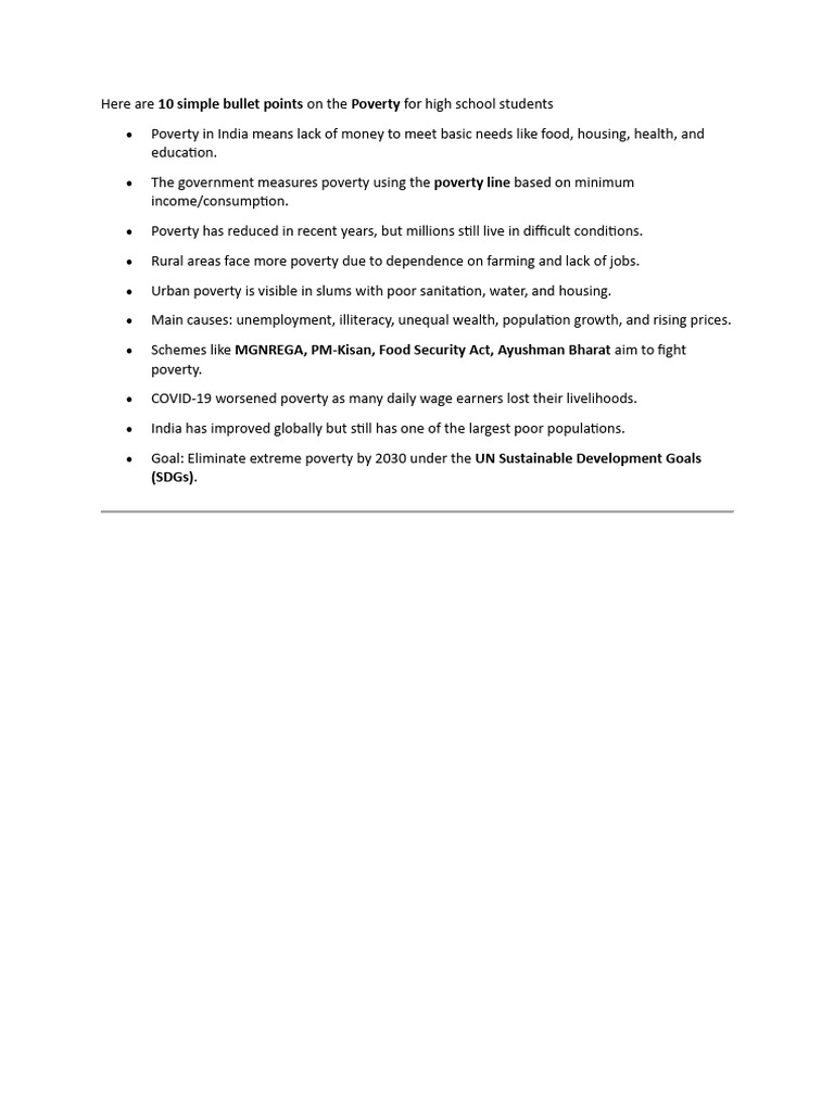 Key Insights on Poverty and Education in India | PDF | Poverty ...