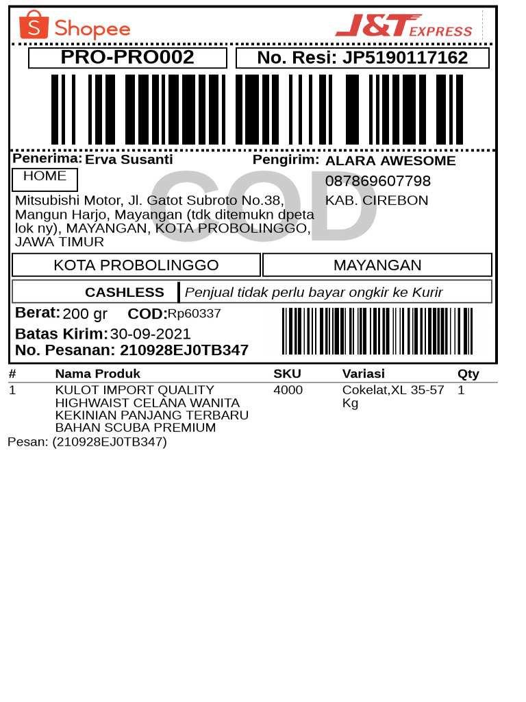 Label Pengiriman.Reguler_1 (9) (1) | PDF