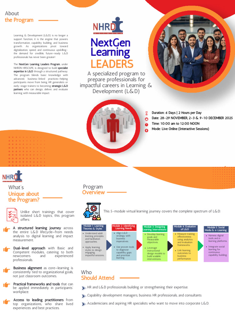 NextGen Learning Leaders Program 2025 | PDF | Learning | Cognition
