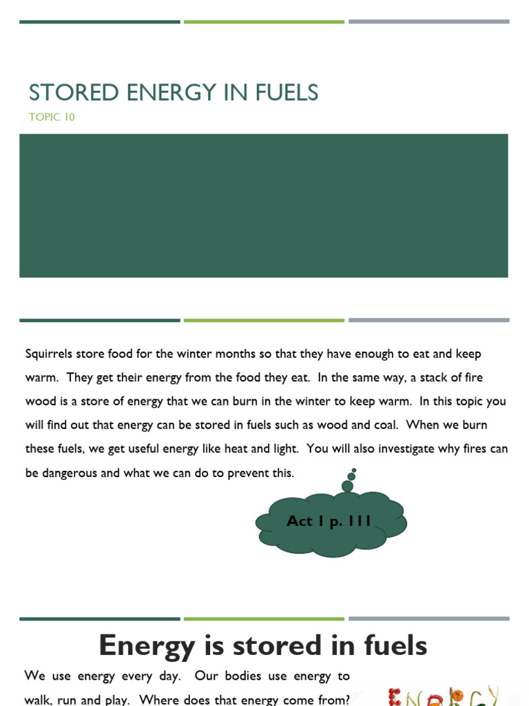 Understanding Stored Energy in Fuels | PDF | Fires | Candle