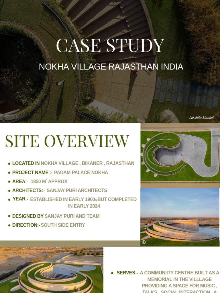 Padam Palace Nokha: Community Hub Design | PDF