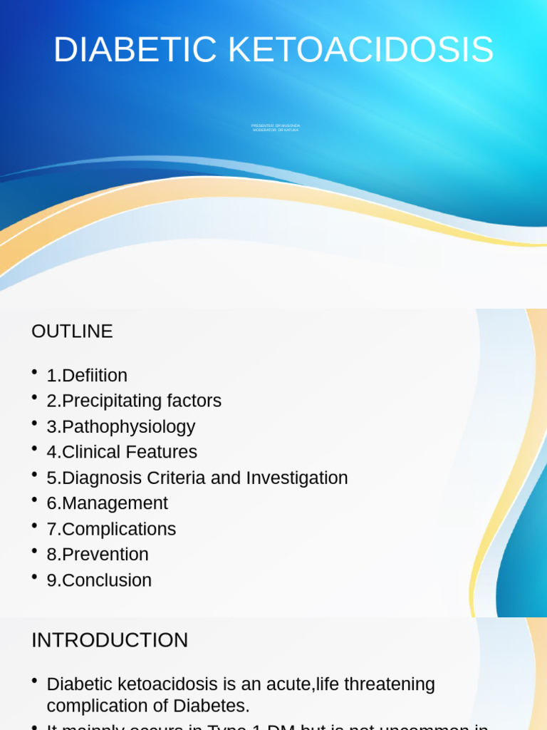 Diabetic Ketoacidosis Presentation 4 | PDF | Diabetes | Dehydration