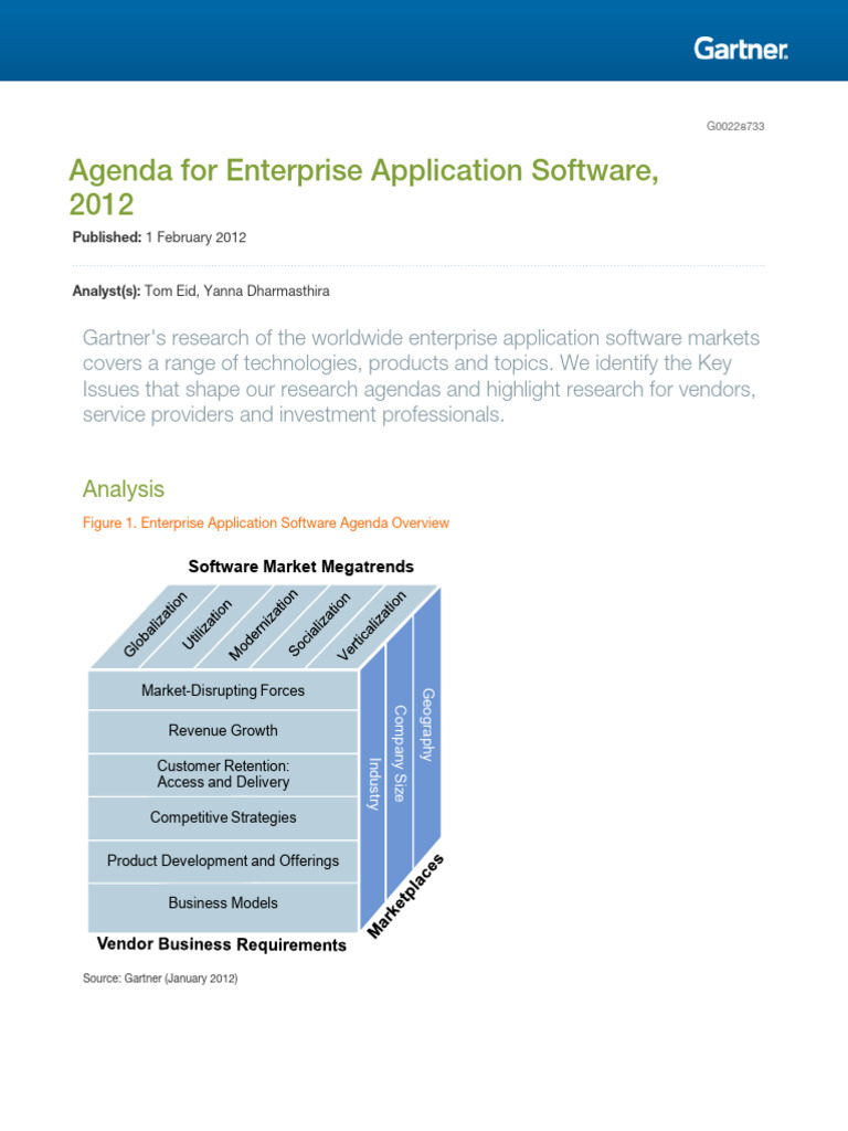 Agenda For Enterprise Applic 228733 | PDF | Cloud Computing | Software ...