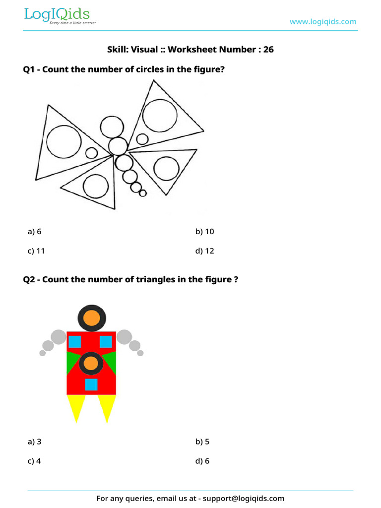 Skill: Visual:: Worksheet Number: 26 Skill: Visual:: Worksheet Number ...