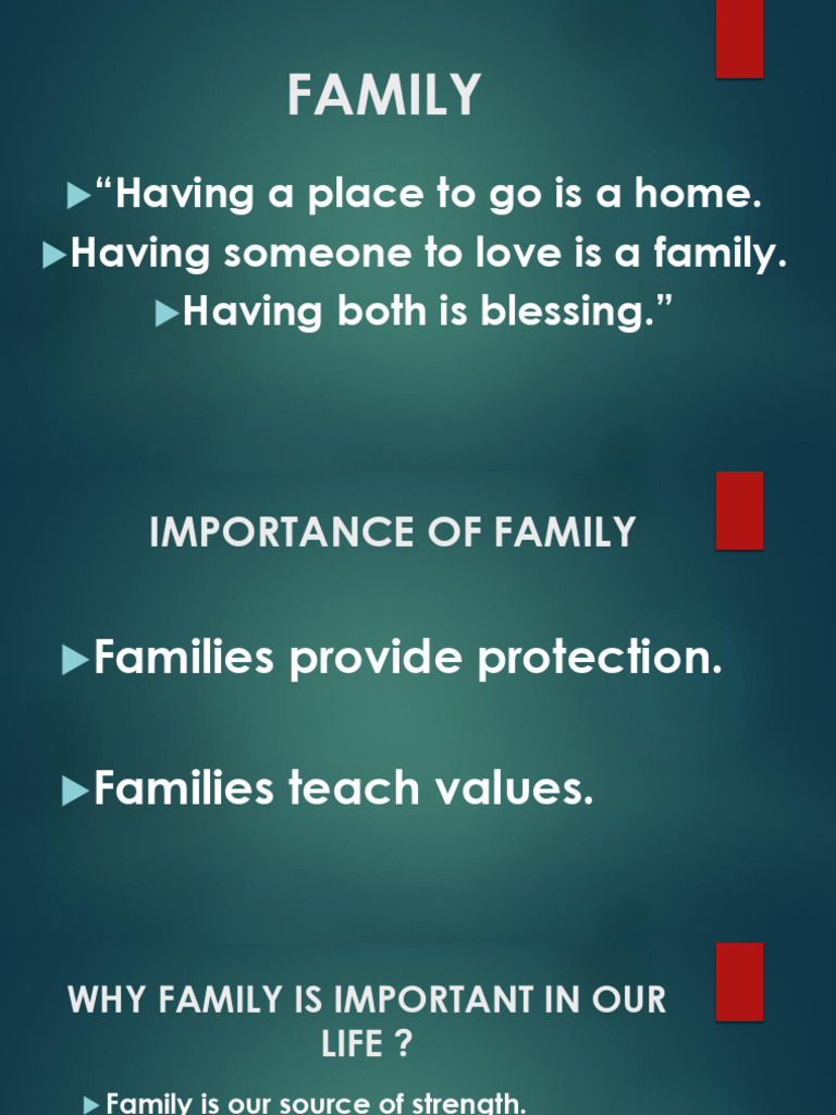 Importance and Types of Family | PDF