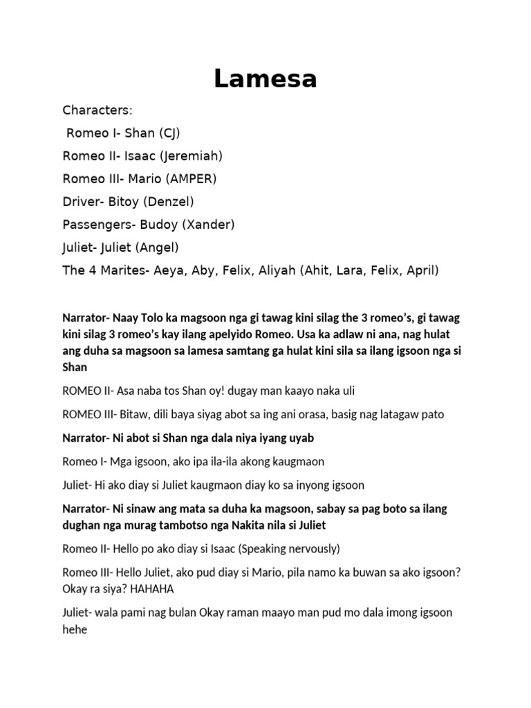 LAMESA | PDF