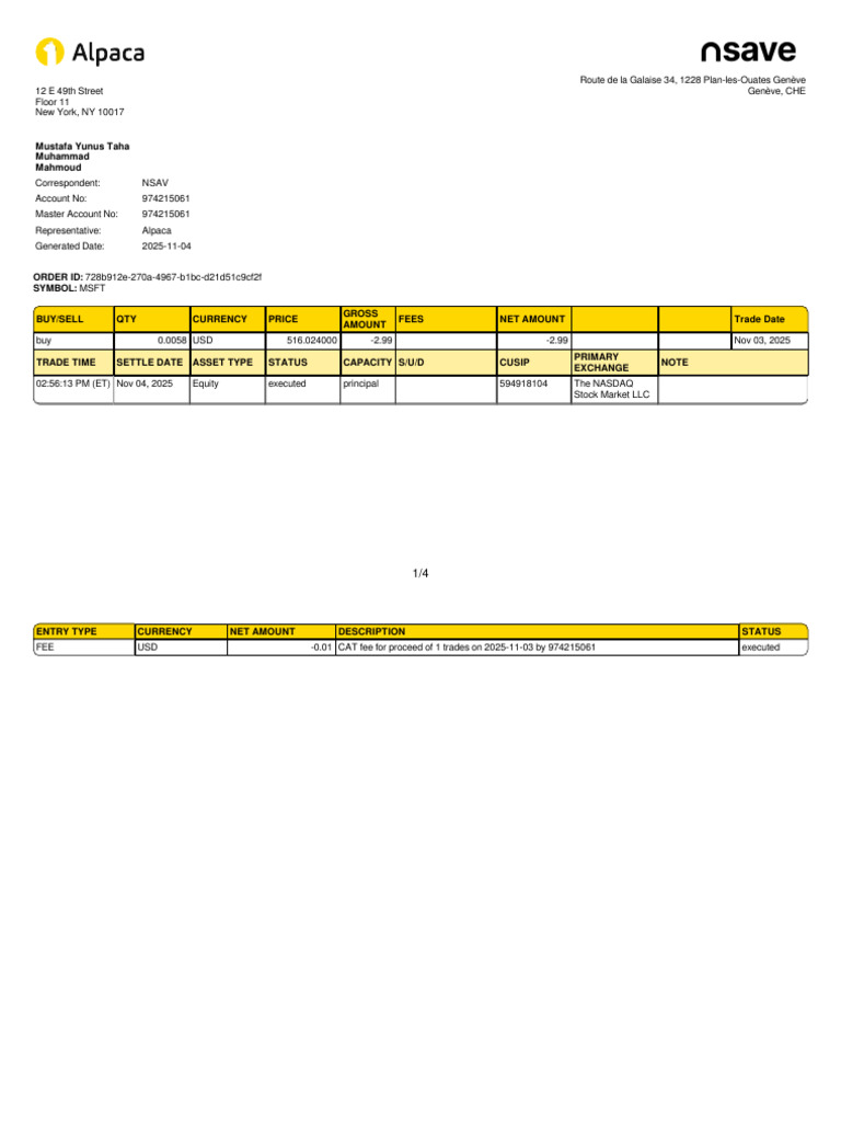 TRADE_CONFIRMATION_c992df3c-13e9-447d-a606-5911d0840863 | PDF | Securities  (Finance) | Taxes