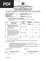 Teacher Commitment Form for PPST 2025 | PDF | Philippines