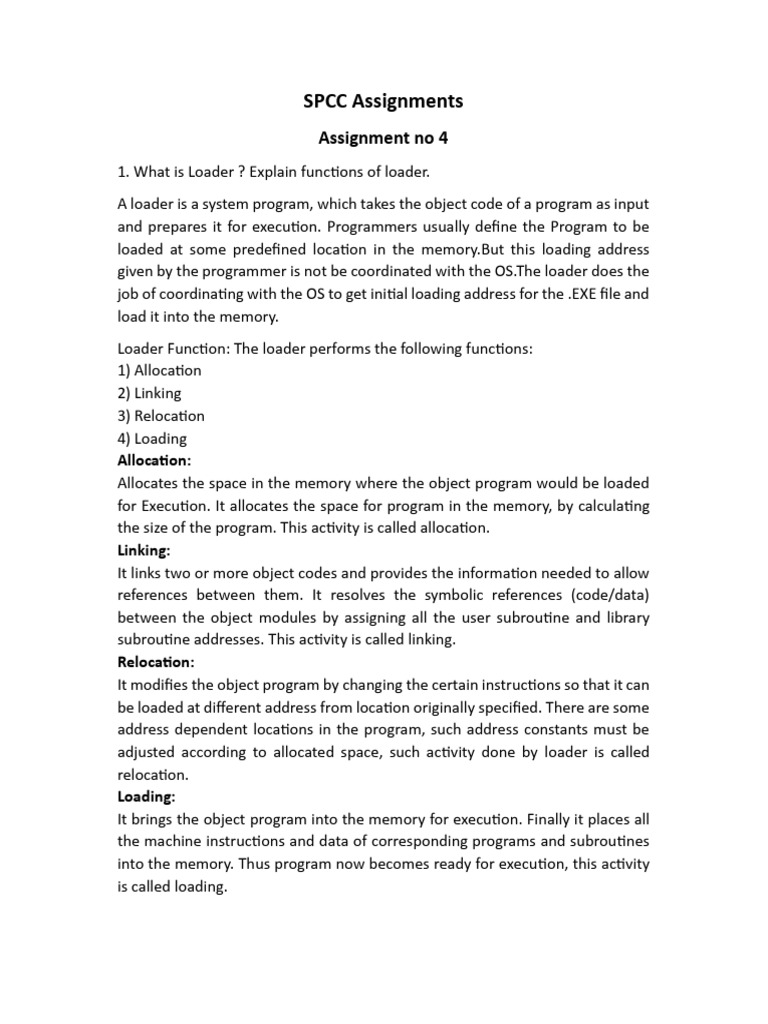 Understanding Loaders and Parsers in Computing | PDF | Parsing | Booting