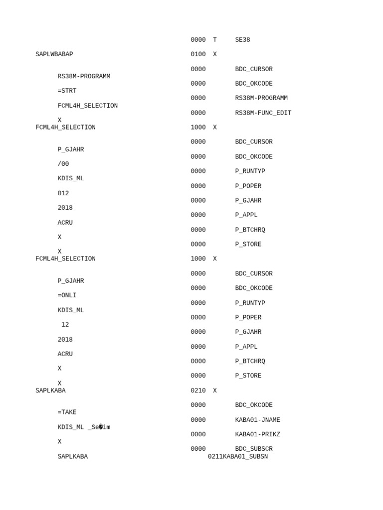 SAP BDC Program Configuration Guide | PDF