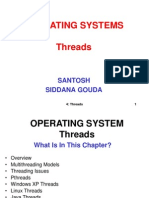 Operating Systems Threads: Santosh Siddana Gouda